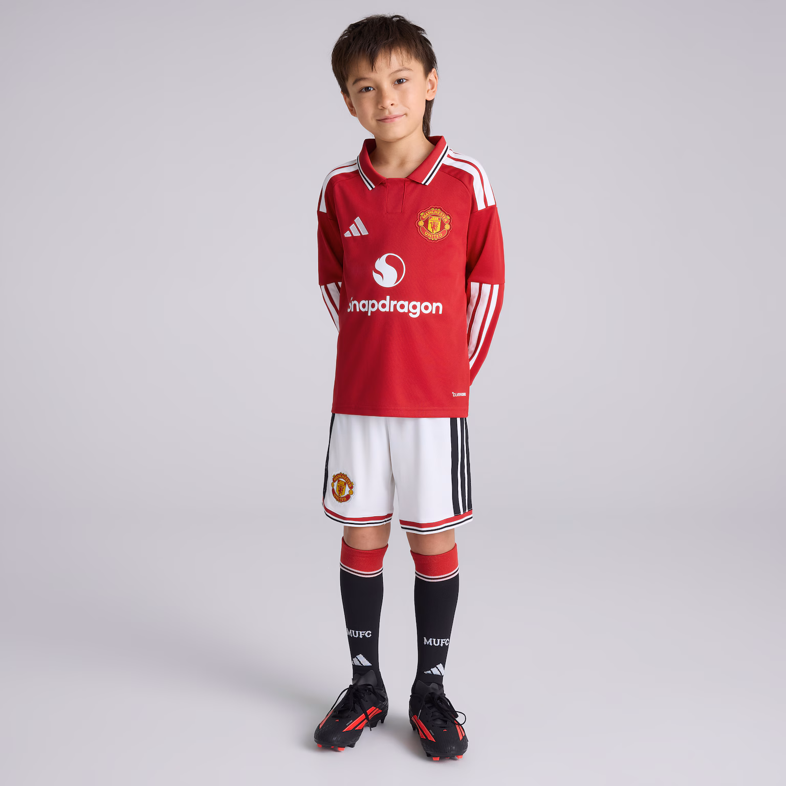 Kid's Manchester United 26/27 Home Long Sleeved Shirt - Image 5